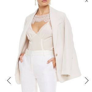 Victoria Beckham lace trim silk camisole UK 8 US 4